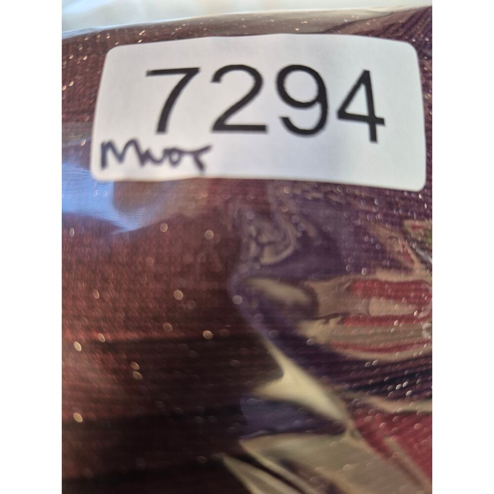 Tash+Sophie Dress Women Sz Med Burgundy Long Sleeve Turtleneck Sheer Layer 7294 - Picture 8 of 8